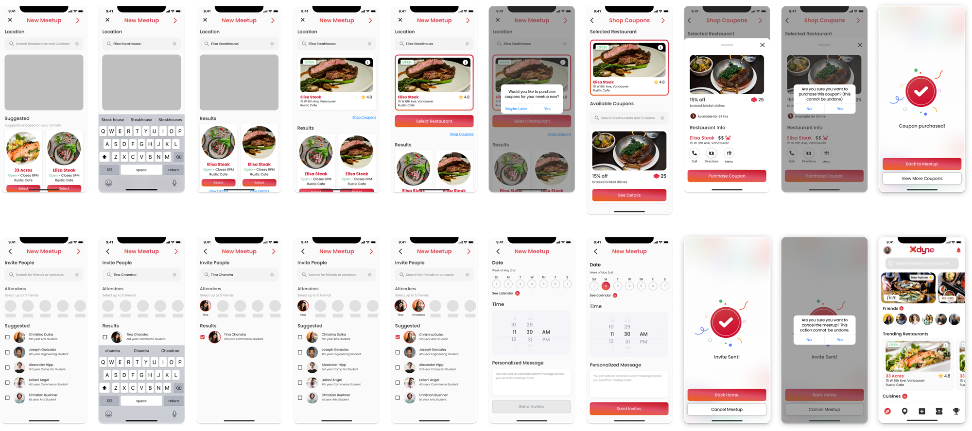 The redesigned modular meetup creation flow