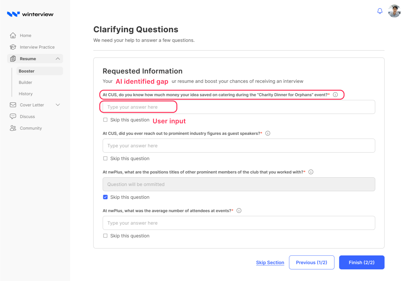 A clarifying question asking for a specific missing detail